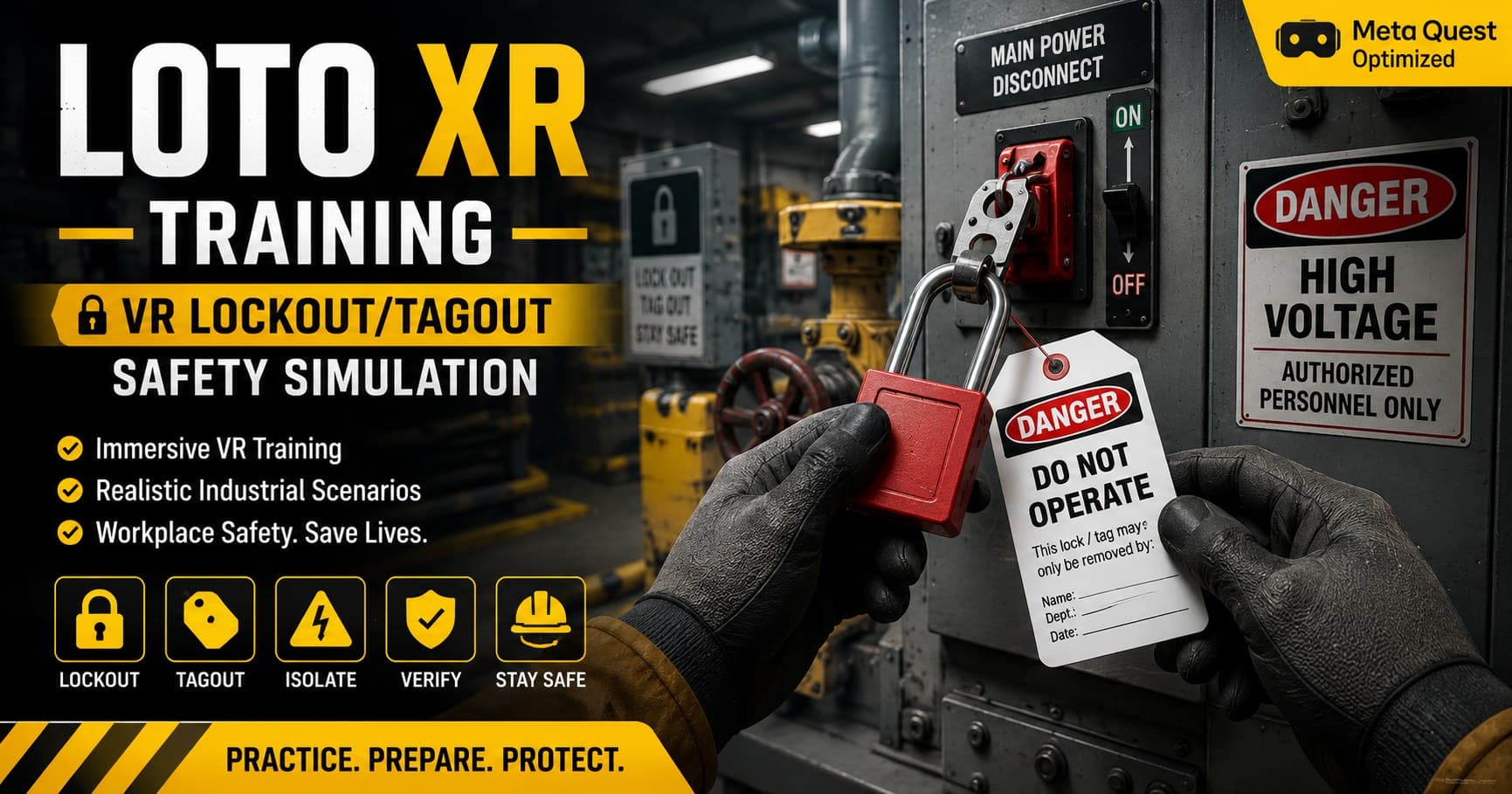 LOTO XR Training — VR Lockout/Tagout Safety Simulation project thumbnail
