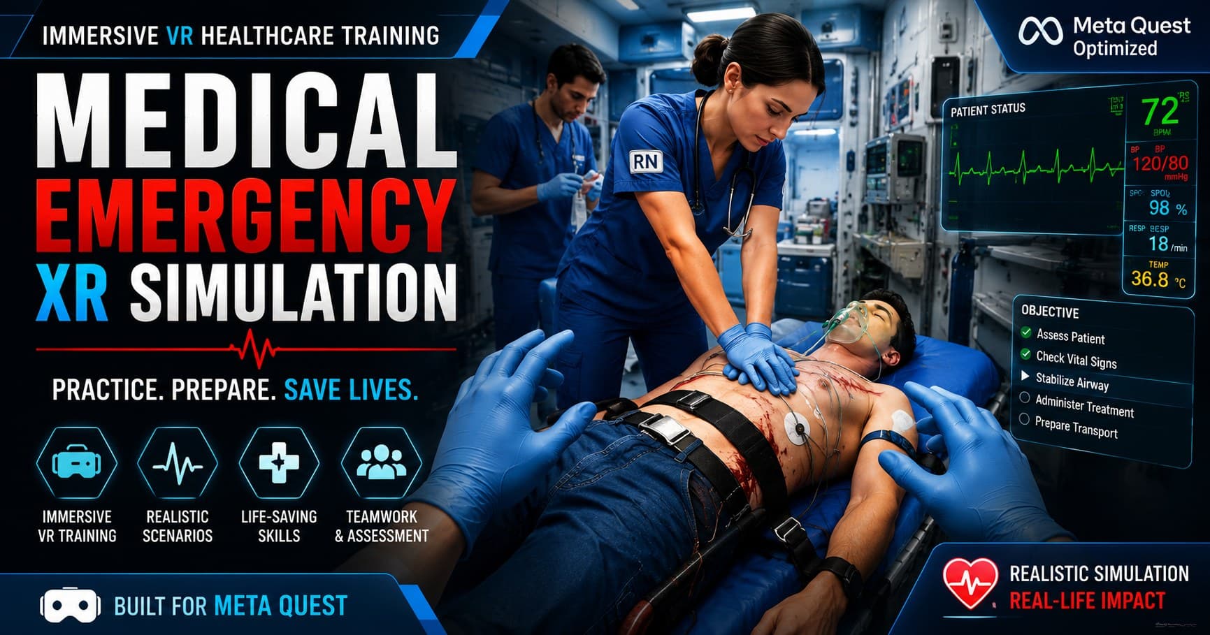 Medical Emergency XR Simulation — VR Healthcare Training project thumbnail